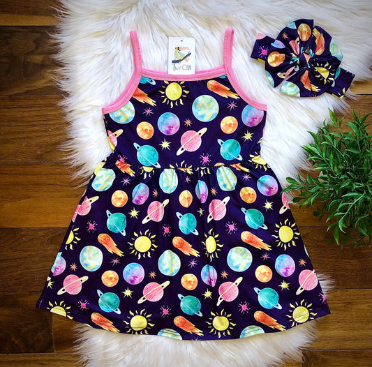 Planetarium Tank Dress by TwoCan