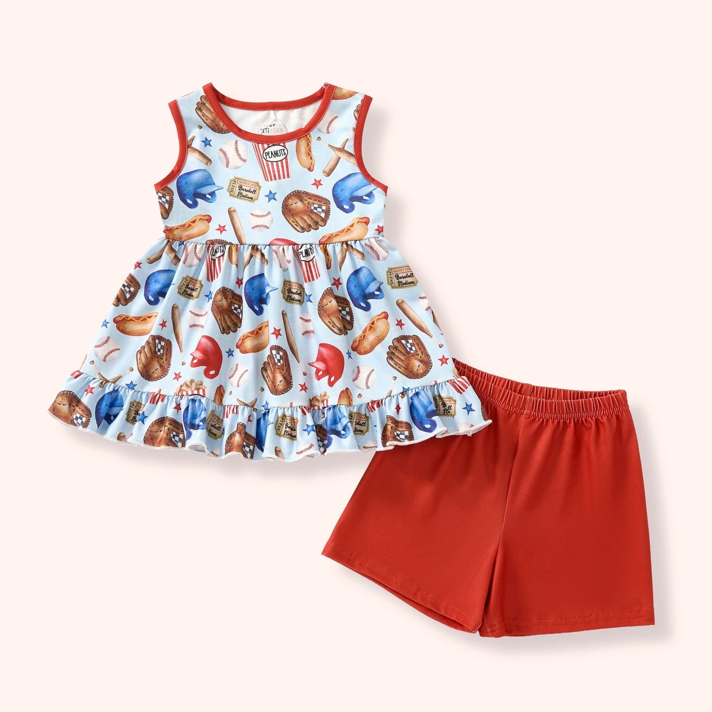 Baseball Life Short Set By Pete + Lucy