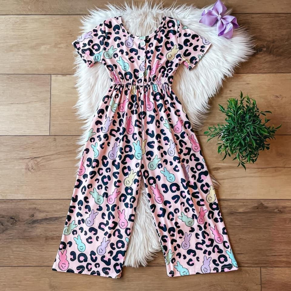 Pre-Order Leopard Bunny Jumpsuit by Wellington Design Co.