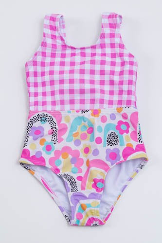 Daisy Rainbow One-Piece Swim by Clover Cottage