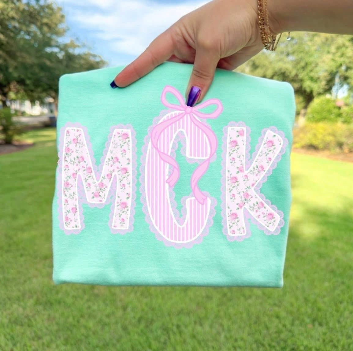 Floral Monogram Graphic Tee