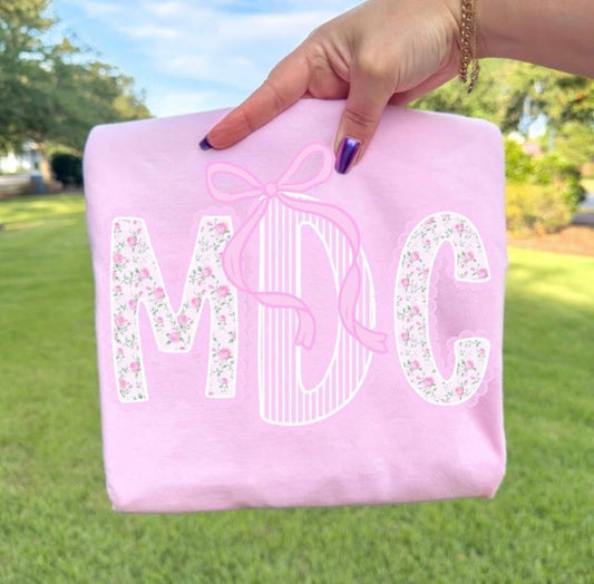 Floral Monogram Graphic Tee