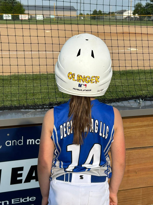 Helmet Name Decals