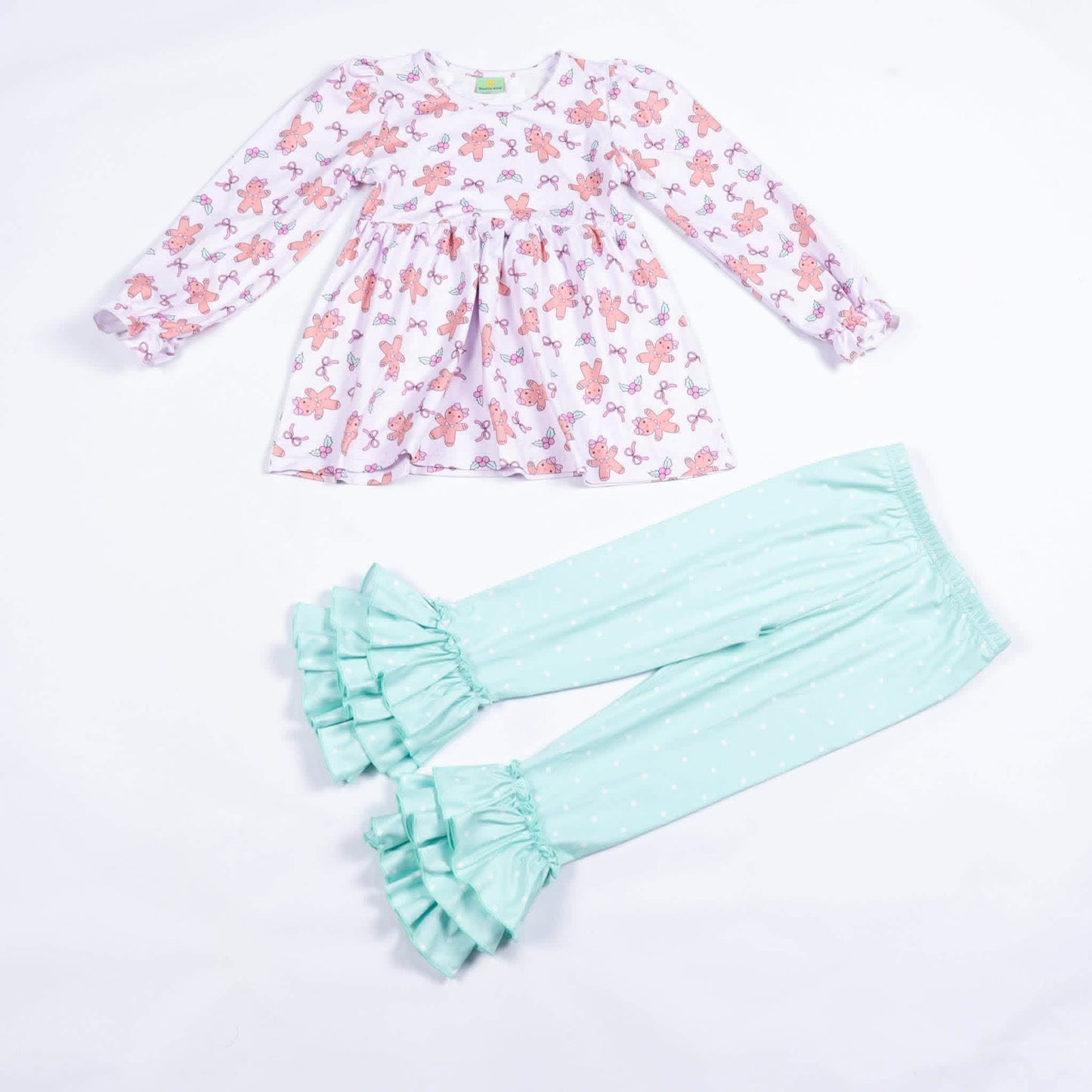 Gingerbread Bows Pants Set