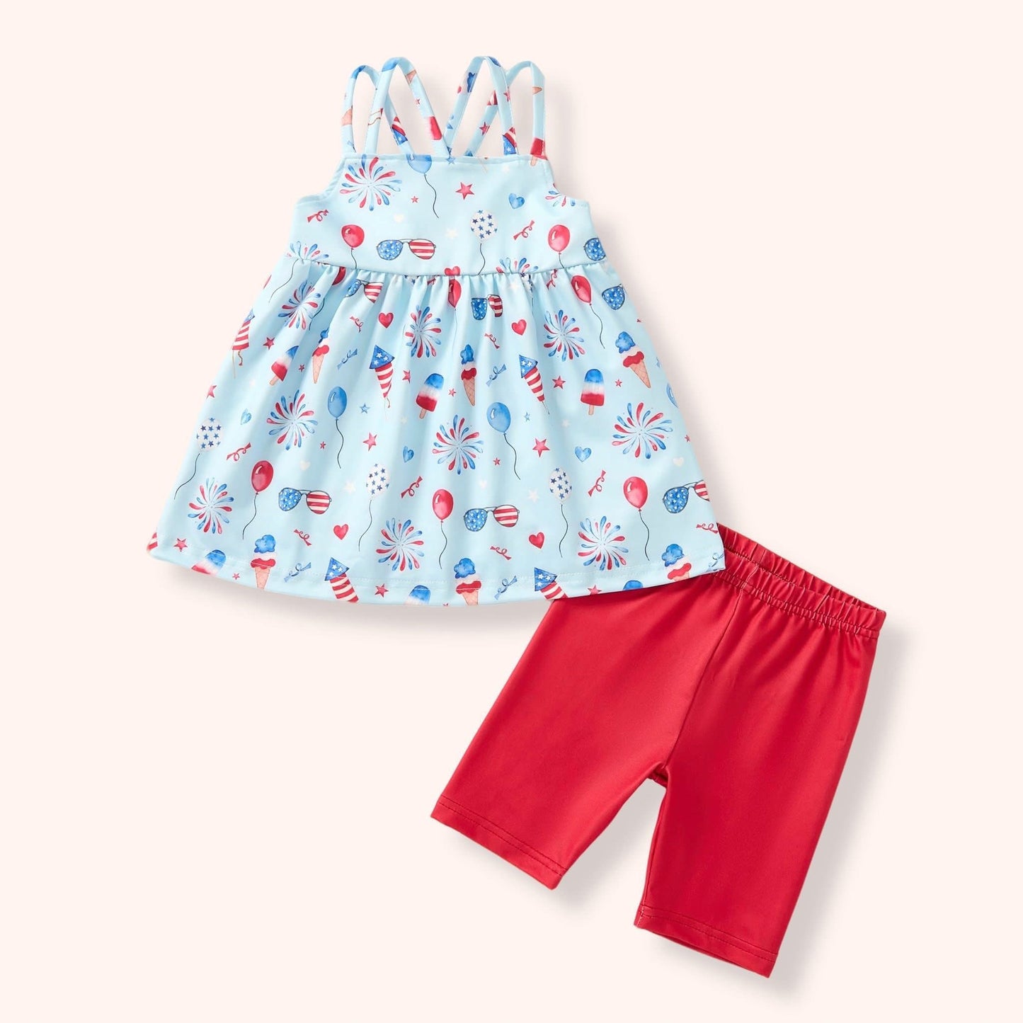 Pre-Order USA All Day Short Set By Pete + Lucy