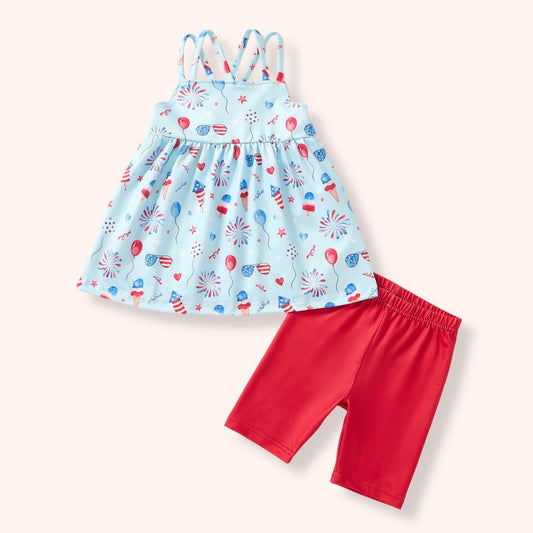 Pre-Order USA All Day Short Set By Pete + Lucy