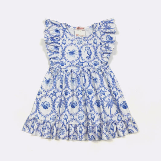 Ocean Blues Dress By Clover Cottage