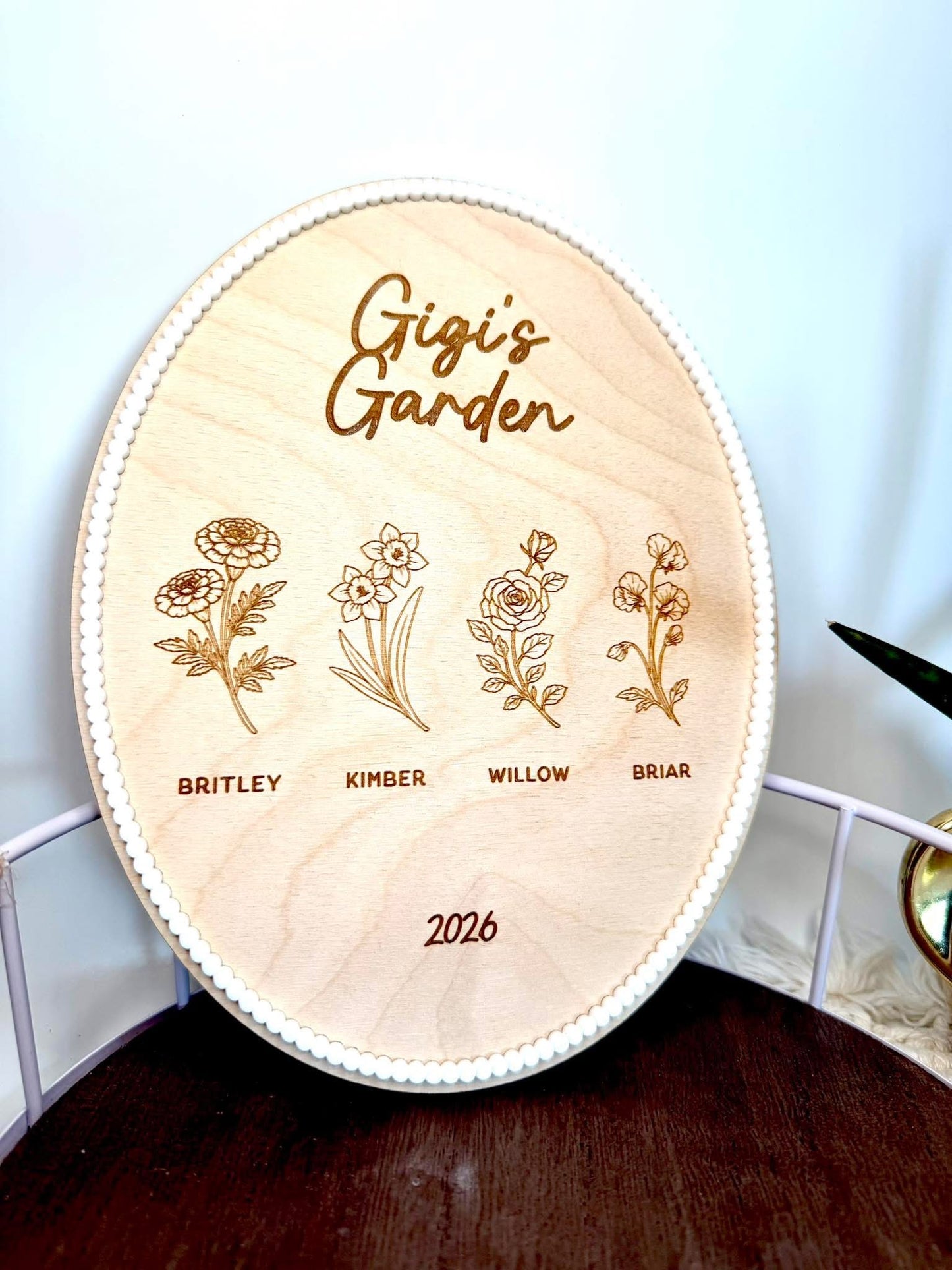 Personalized Garden Round
