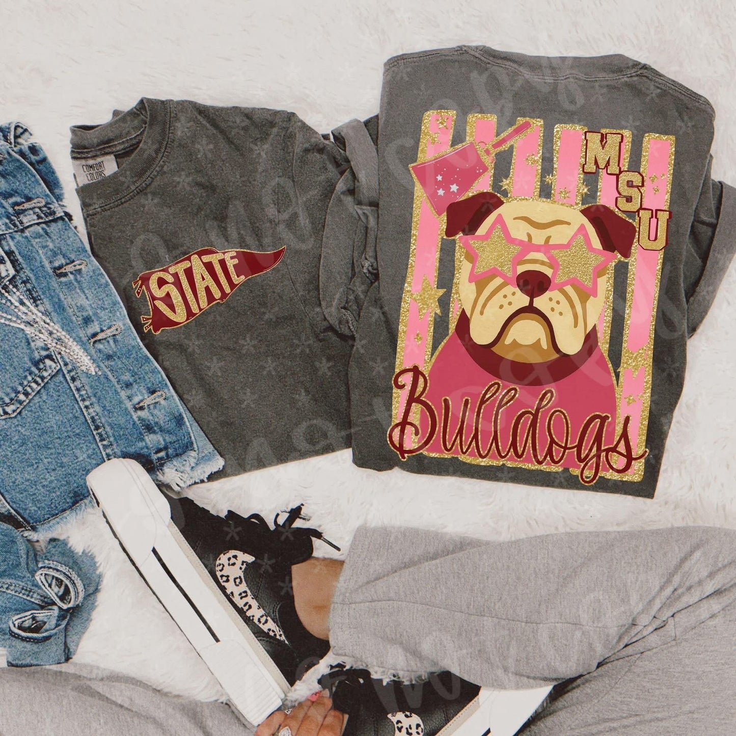 Glitzy Mascot Graphic Tee