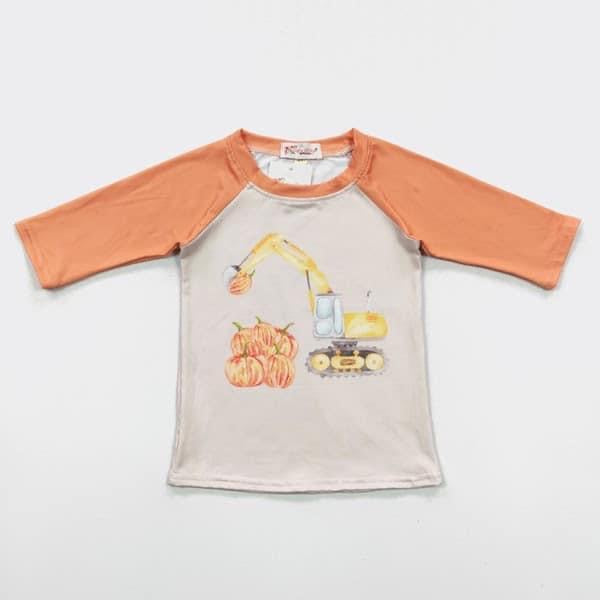 Pumpkin-cavator Raglan by Clover Cottage