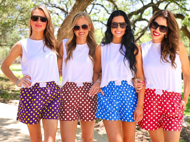 Game Day Polka Dot Shorts