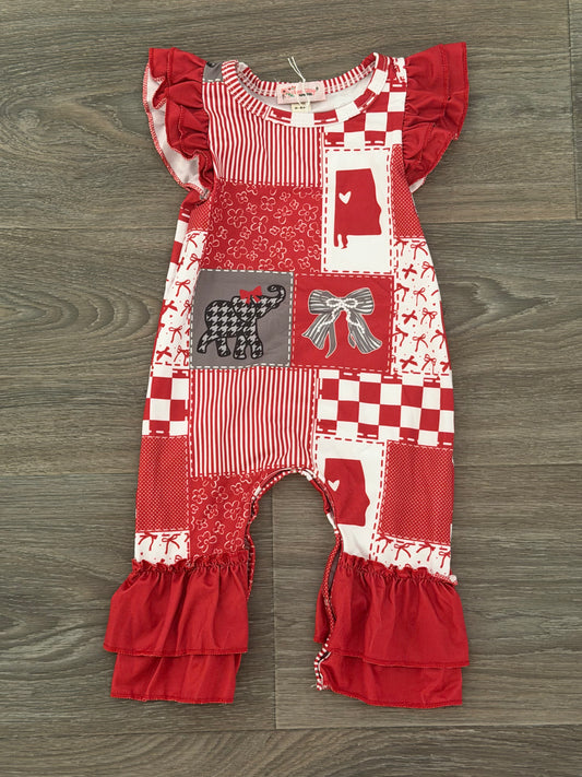Alabama Infant Romper By Clover Cottage