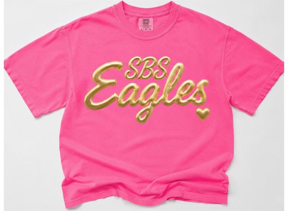 Metallic Puff Design Youth Tee