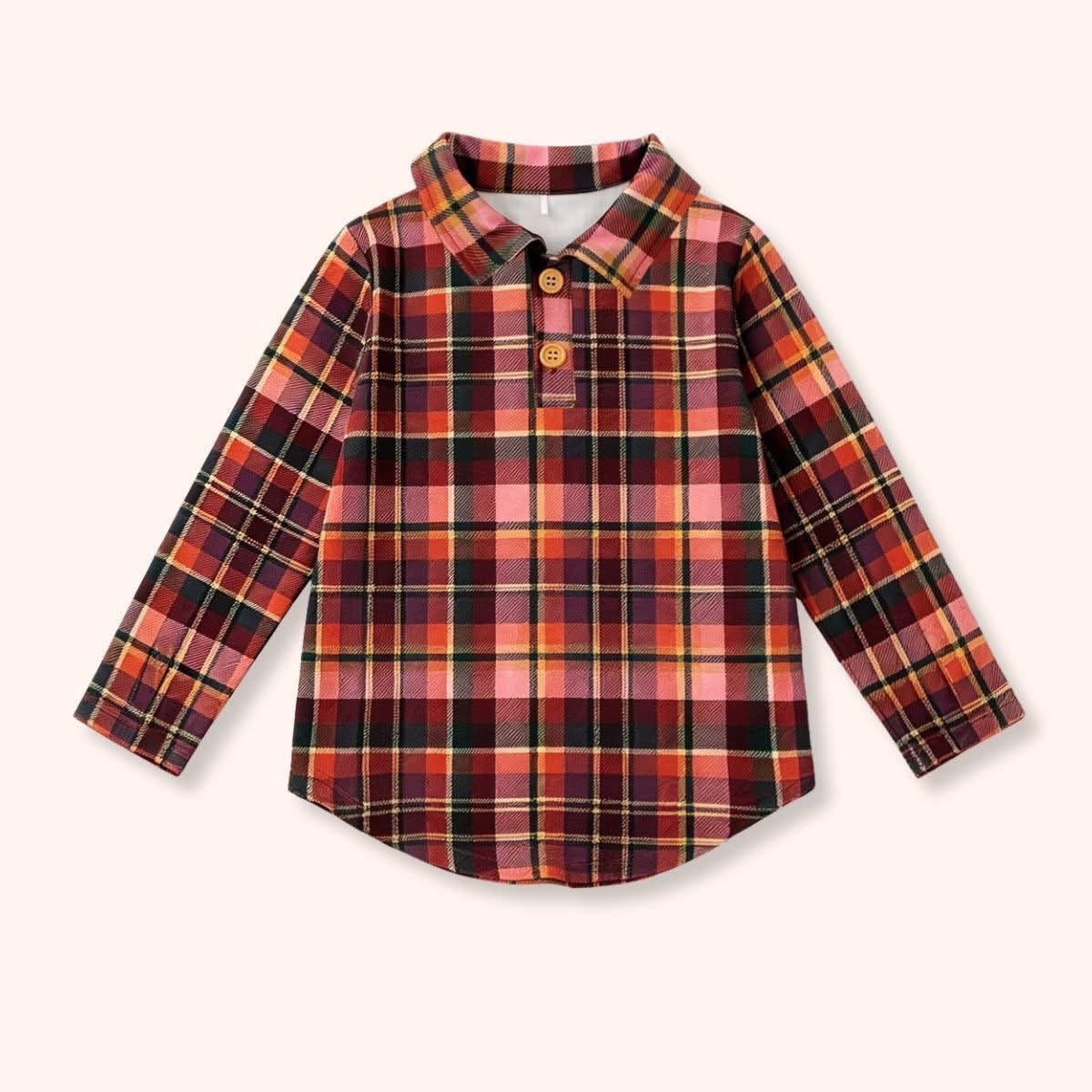 Pre-Order Autumn Embers Boys Top By Pete + Lucy