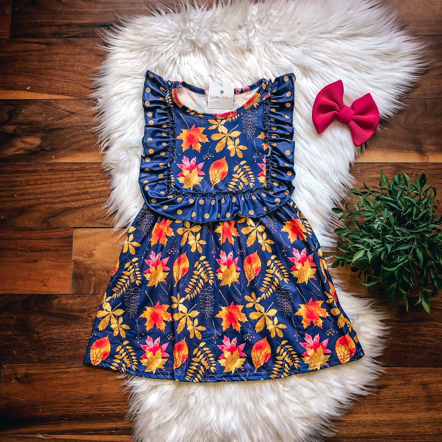 Autumn Leaves Dress By Wellie Katie