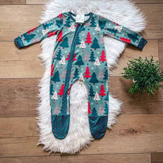 Christmas Tree Farm Infant Romper by TwoCan
