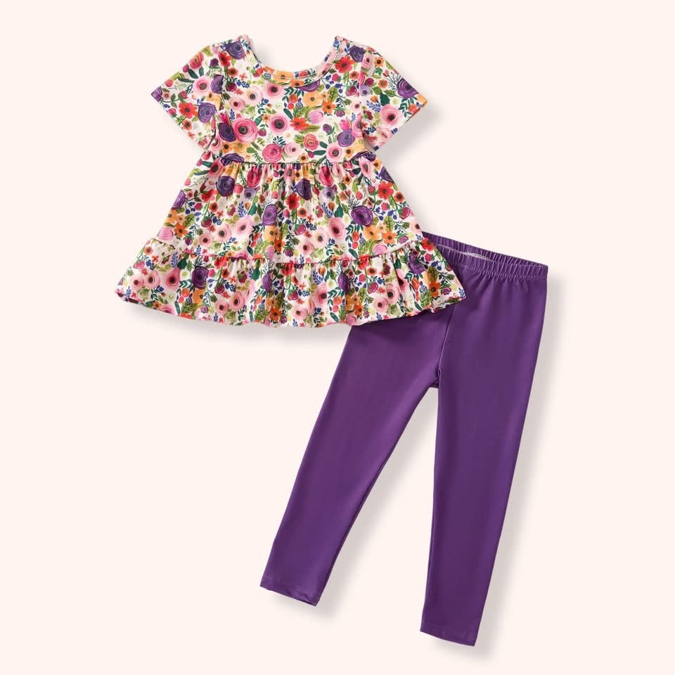 Bloom Burst Pants Set By Pete + Lucy