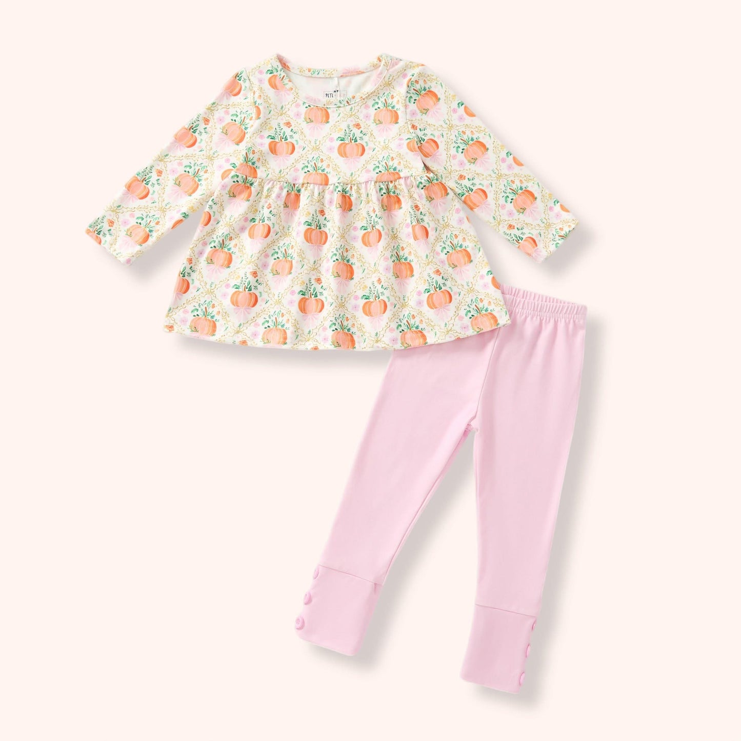 Pretty Pumpkins Pants Set By Pete + Lucy