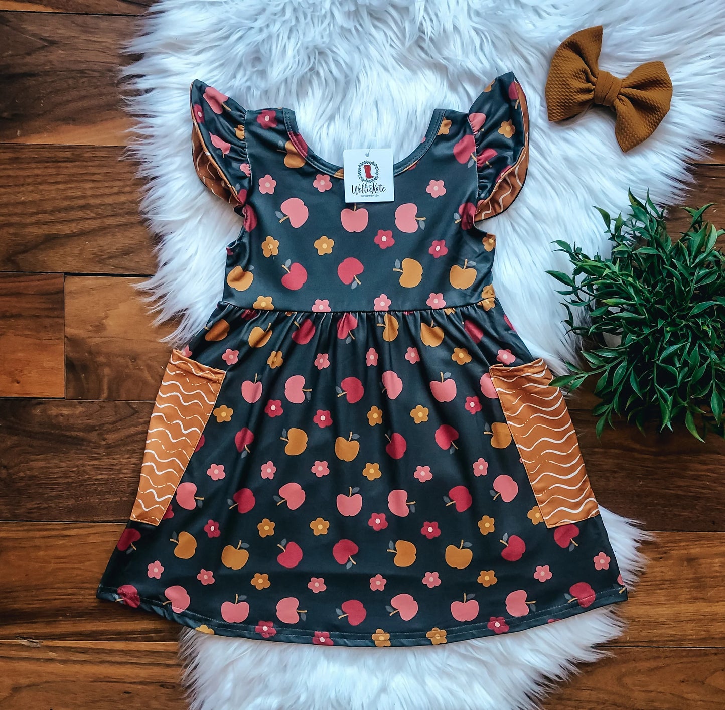 Autumn Apple Dress by Wellie Kate