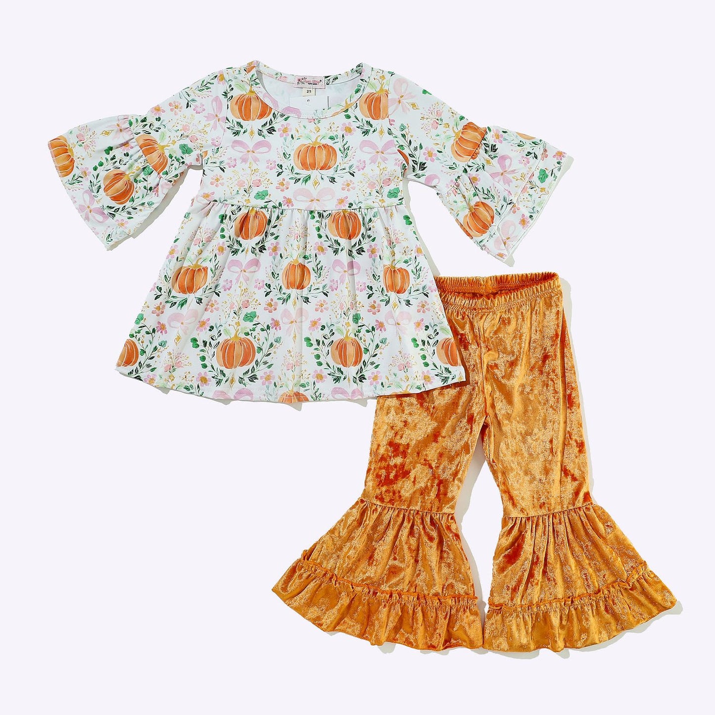 Pumpkin Patch Pants Set By Clover Cottage