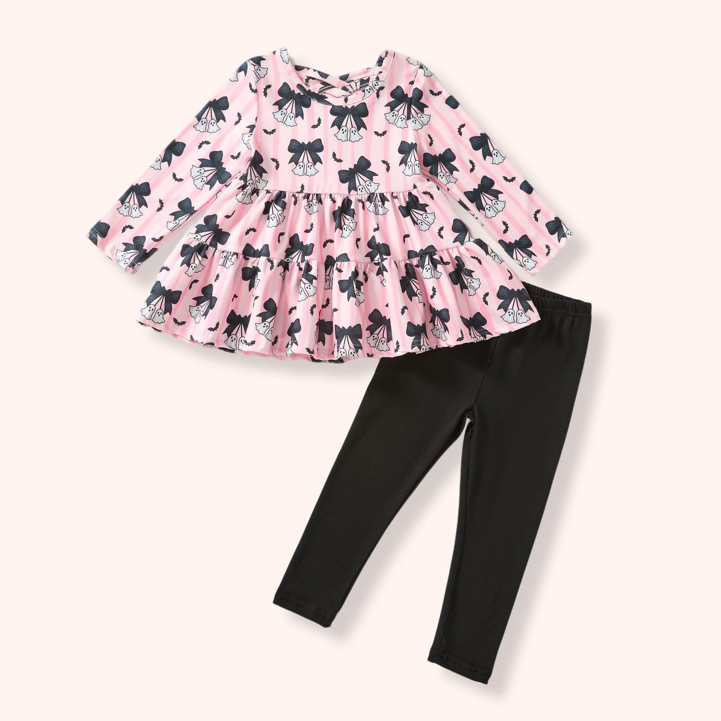 Little Boo Bows Pants Set By Pete + Lucy