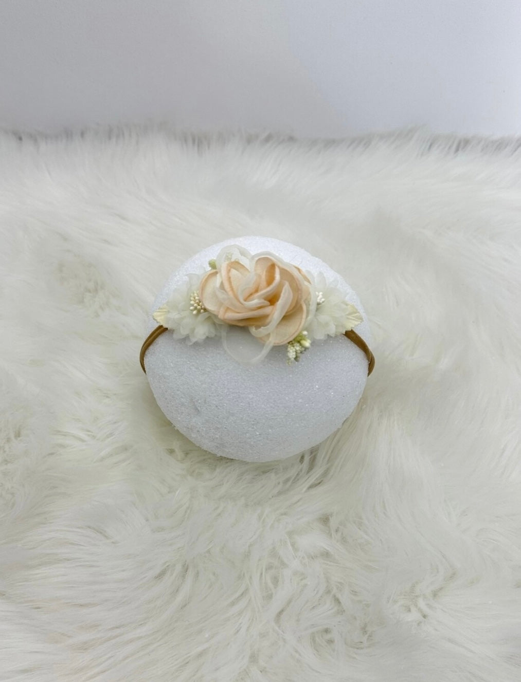 Ivory Petals Headband by Clover Cottage