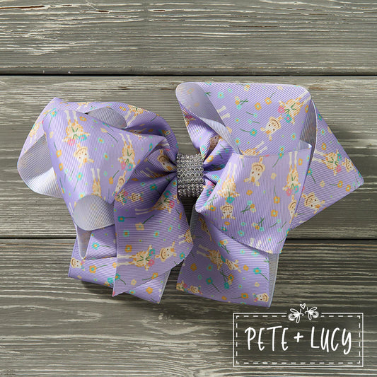 Gracie’s Giraffe Deluxe Bow by Pete + Lucy