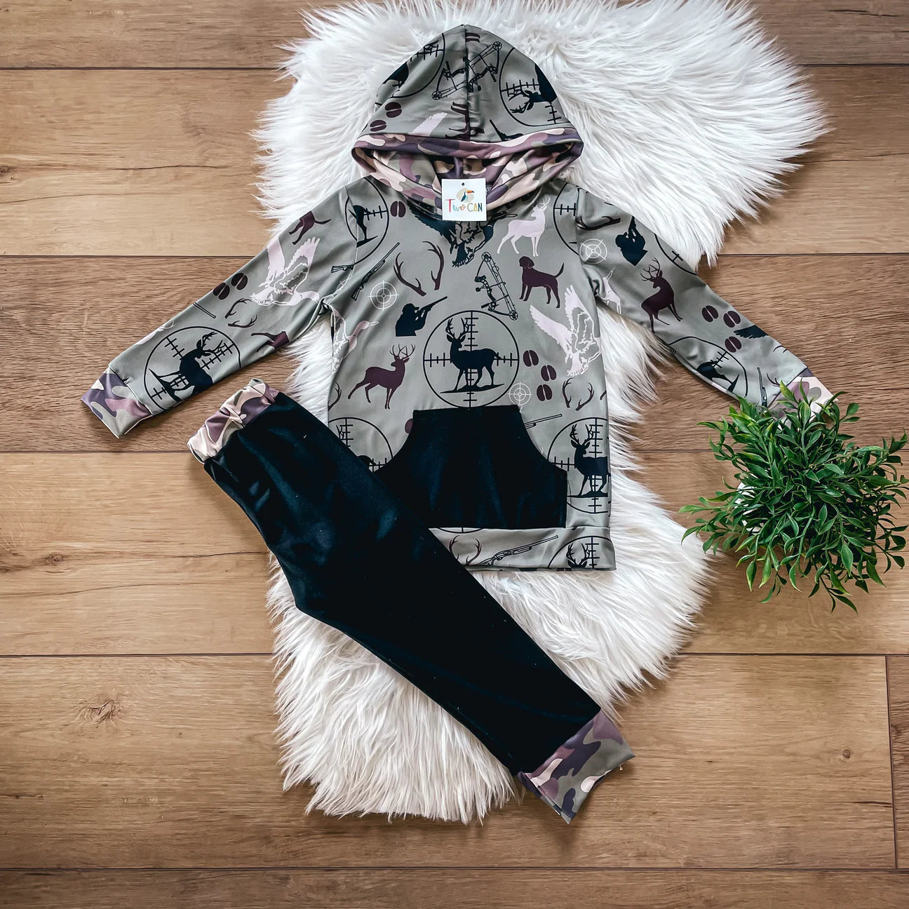 Pre-Order Hunting Bucks Jogger Set by TwoCan