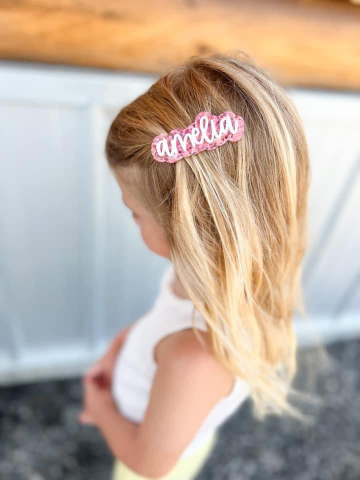 Acrylic Name Clips