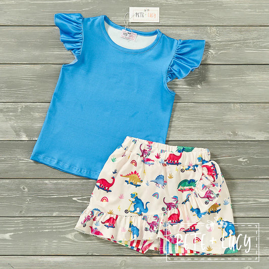 Dino Party: Skort Set by Pete + Lucy