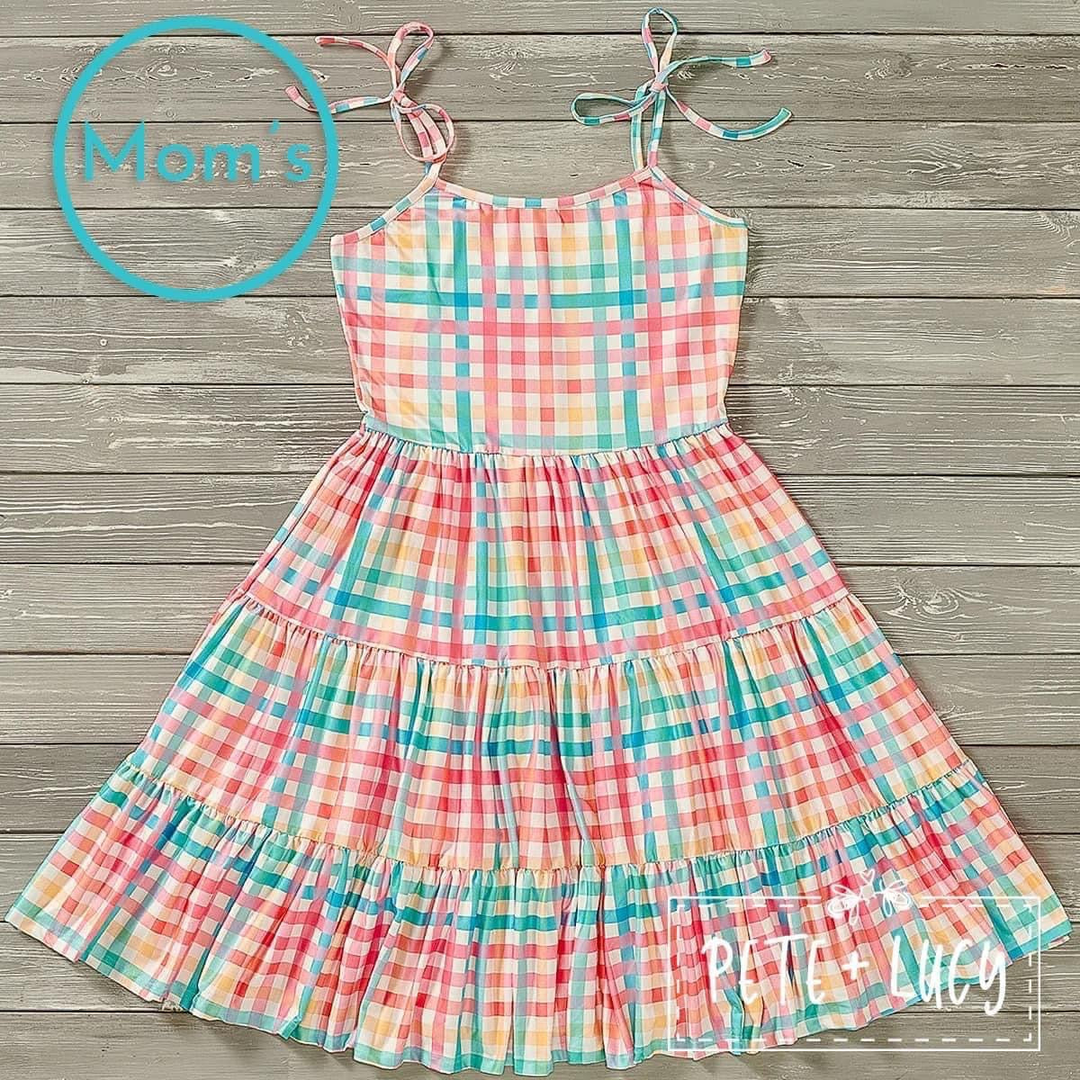 Summer Time Gingham Moms Dress by Pete + Lucy
