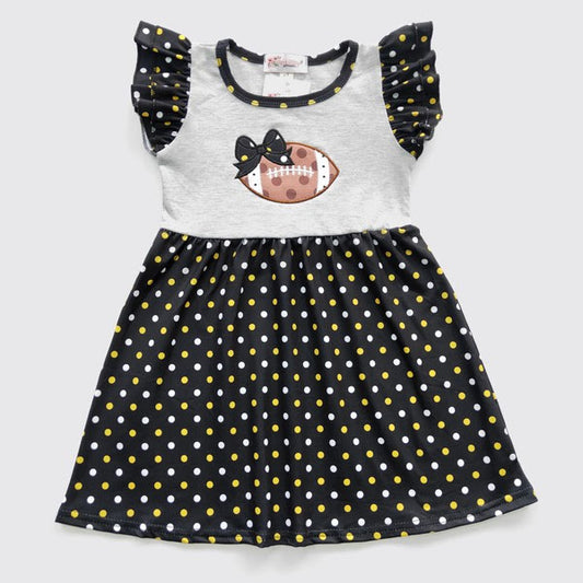 Black Football Dress by Clover Cottage
