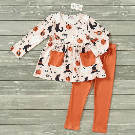Pre-Order SPOOK-tacular Long Sleeve Pants Set by Pete + Lucy