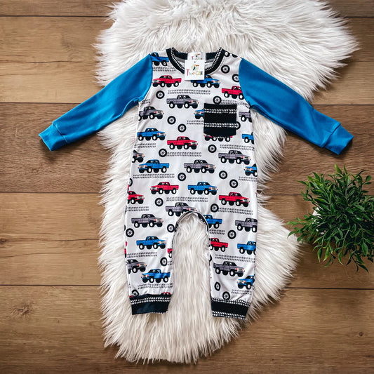 Pre-Order Truck Infant Romper by TwoCan
