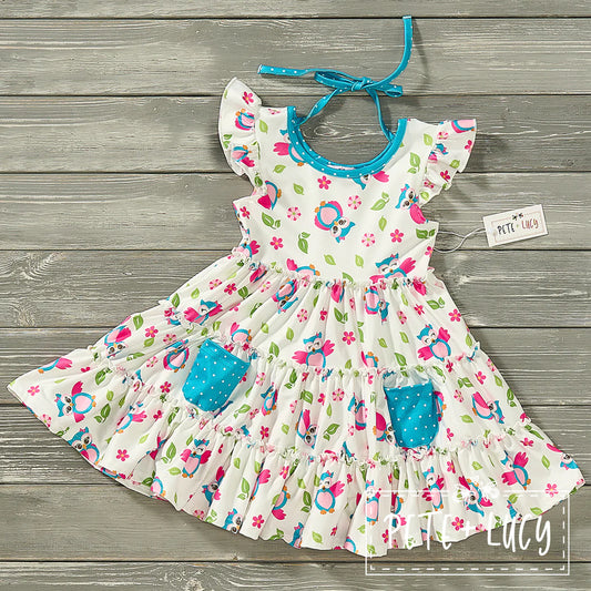Happy Owl Dress by Pete + Lucy