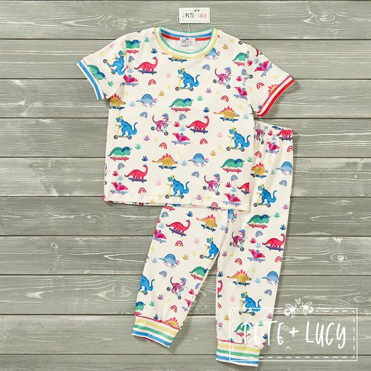 Pre-Order Dino Party: Unisex Loungewear Set by Pete + Lucy
