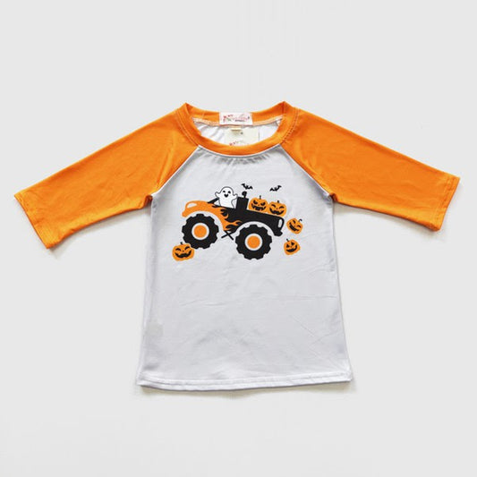 Monster Truck Raglan by Clover Cottage
