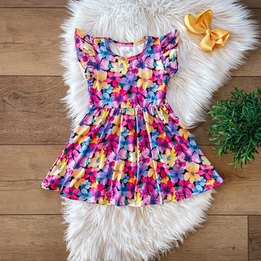 Bright Floral Dress by Wellington Design Co.