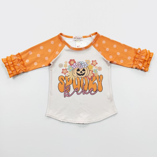 Spooky Babe Raglan by Clover Cottage