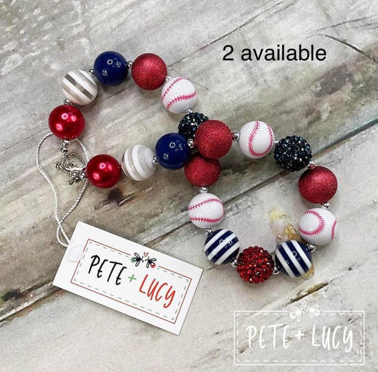 Take Me Out to the Ballgame Chunky Necklace