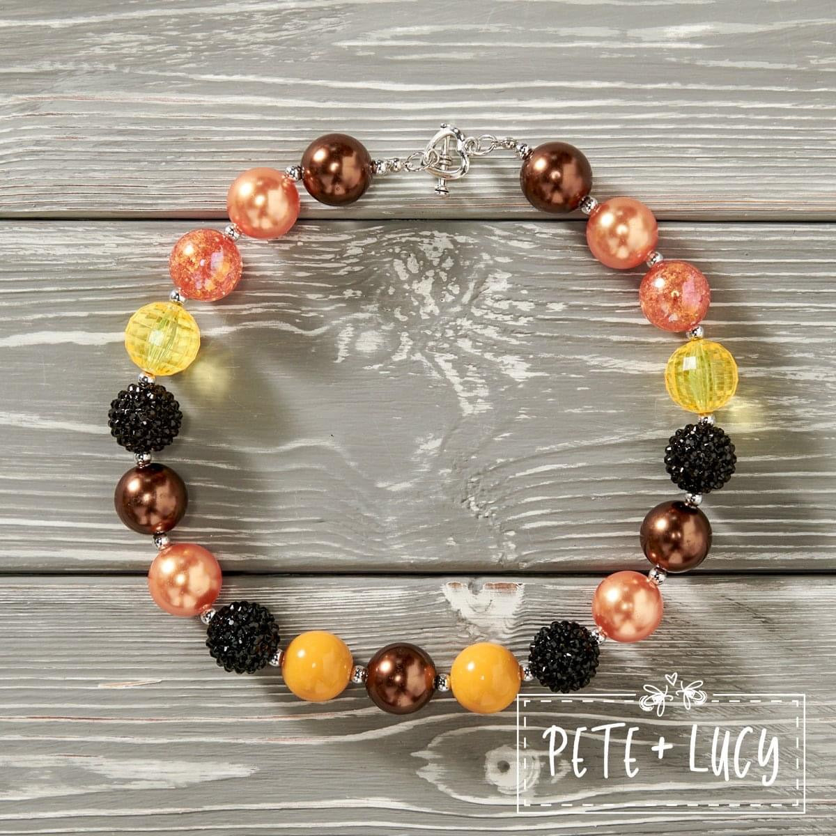 Dancing with Sunflower Chunky Necklace by Pete + Lucy