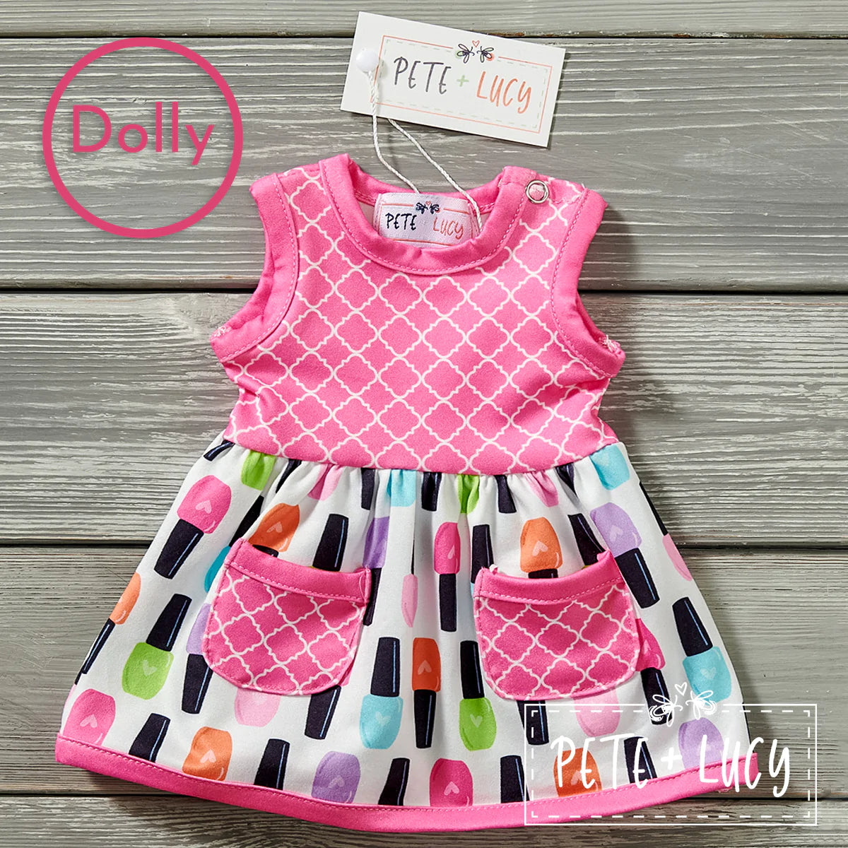 Neon Nail Polish Dolls Dress By Pete + Lucy