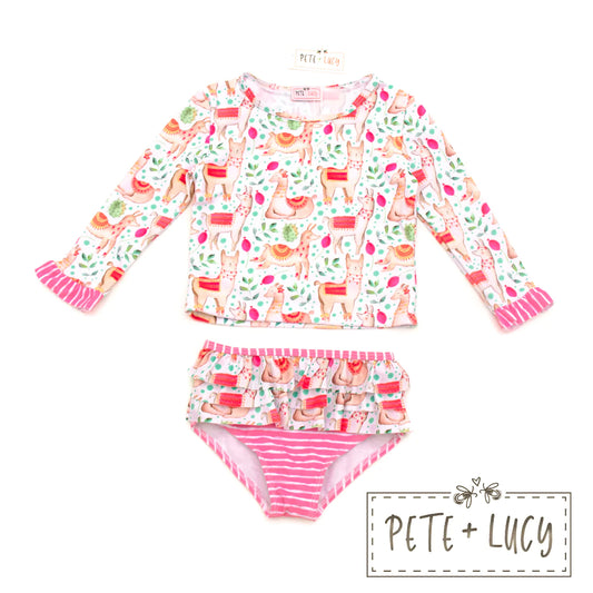Sweet Llamas- 2 Piece Swim by Pete + Lucy