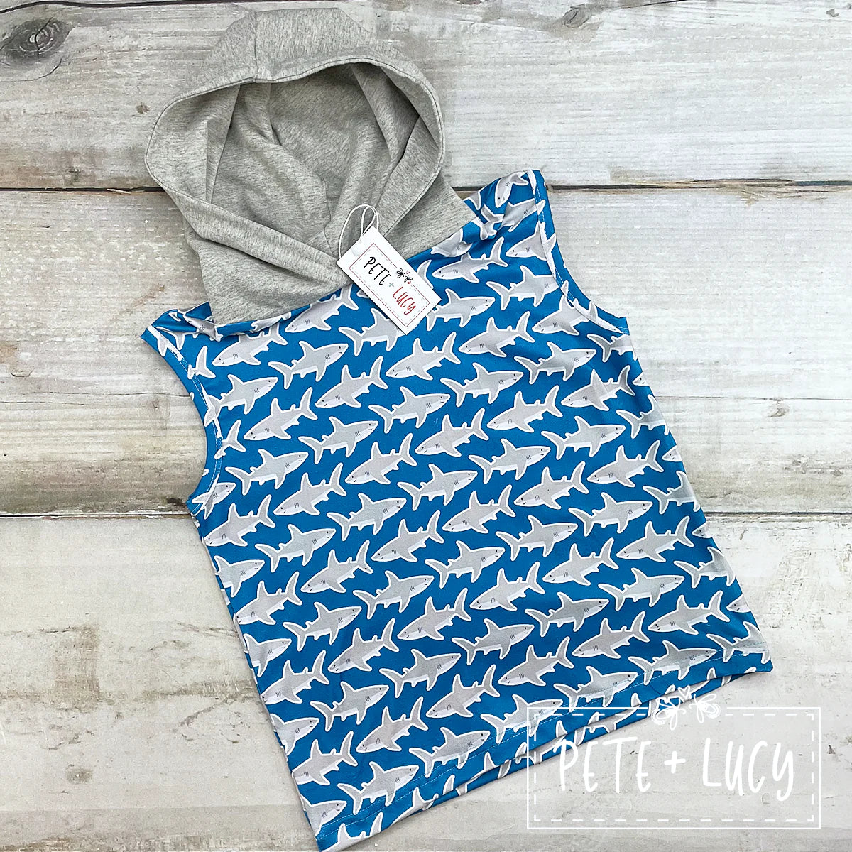Not So Baby Shark Boys Tee by Pete + Lucy