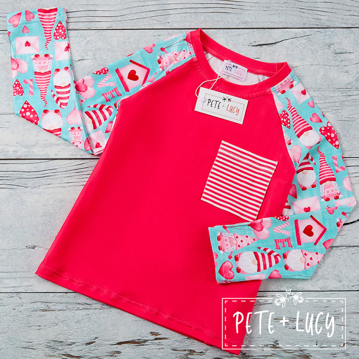Pre-Order Loving Gnomes: Boy Top- Long Sleeve by Pete + Lucy