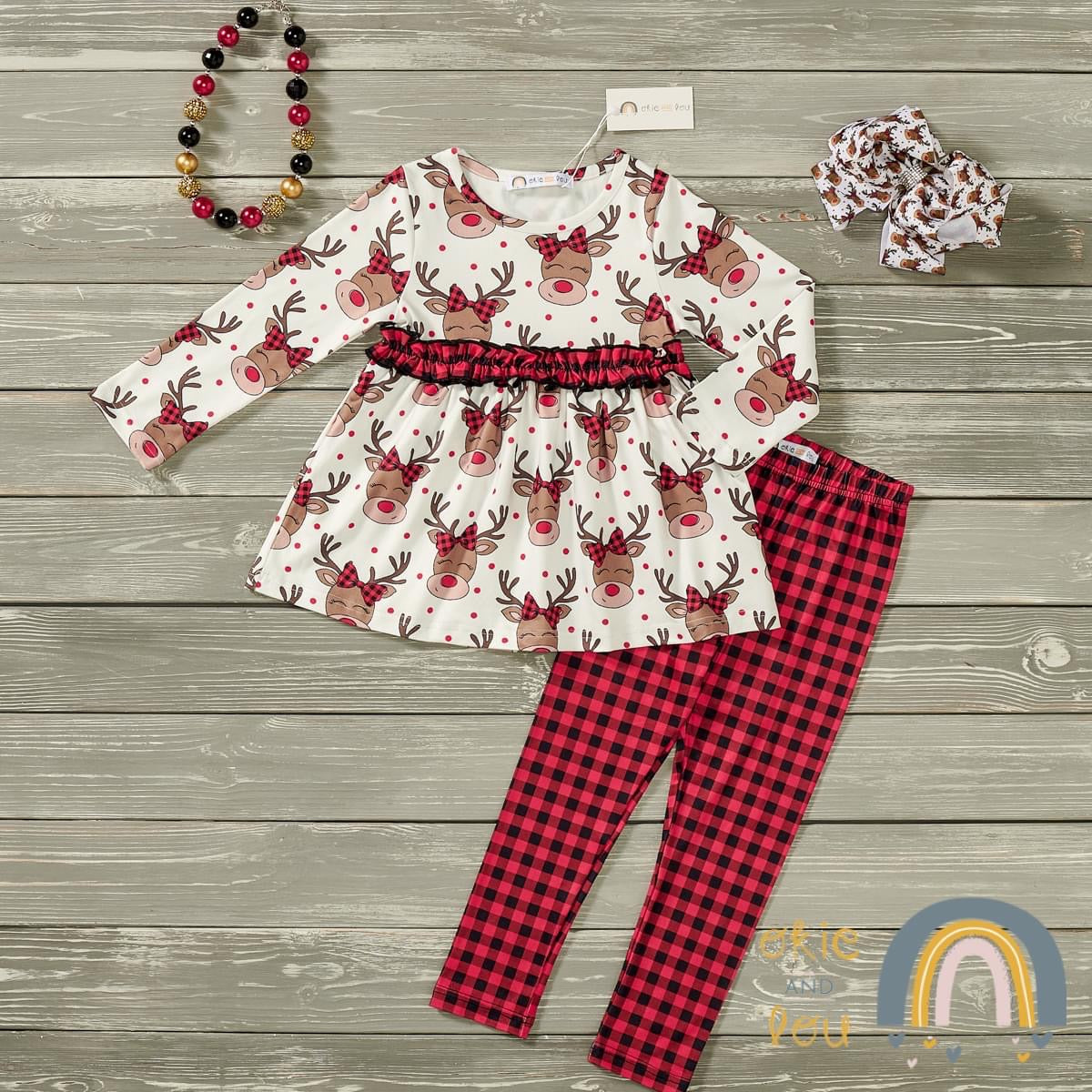 Pre-Order Happy Rudolph 2-Piece Set by Okie & Lou