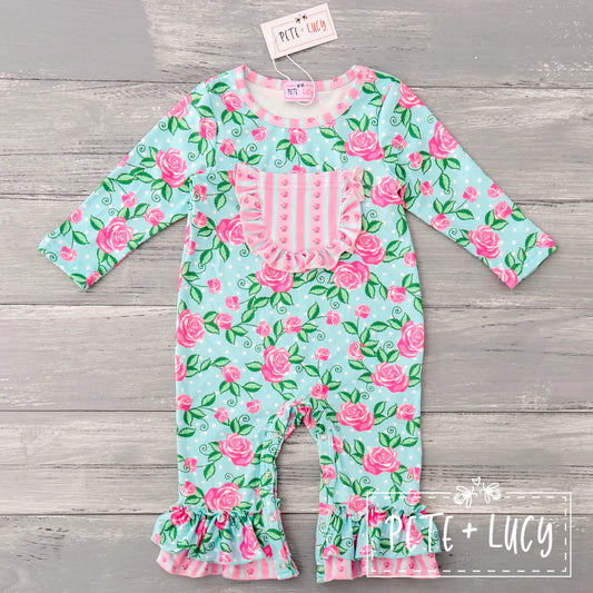 Antique Roses Infant Romper by Pete + Lucy