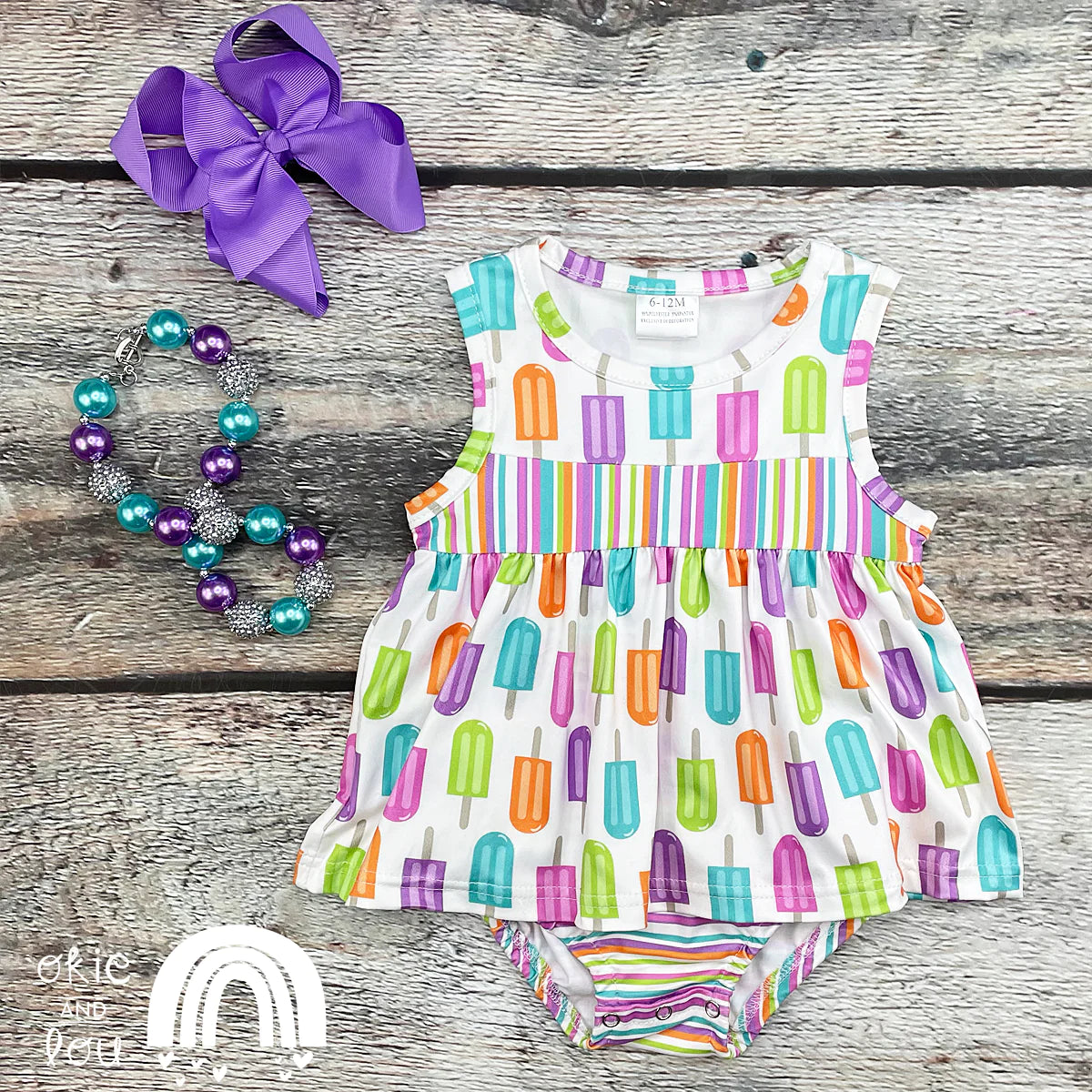 Popsicle Romper by Okie & Lou