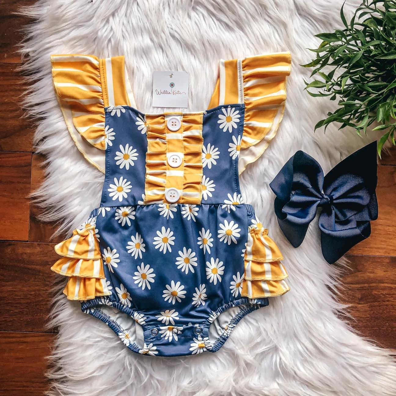 Pre-Order Oopsie Daisy Bubble Romper by Wellie Kate