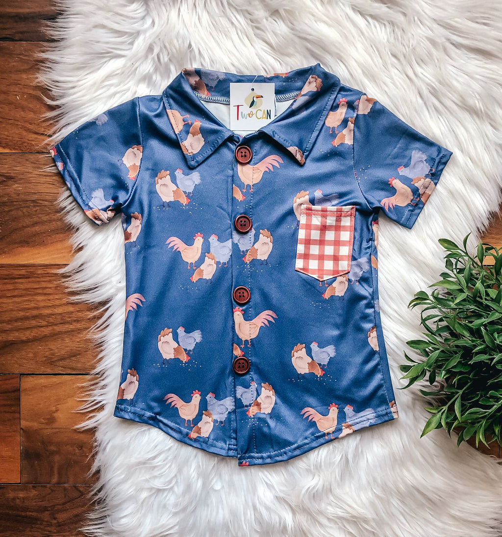In the Coop Button Up Shirt by TwoCan